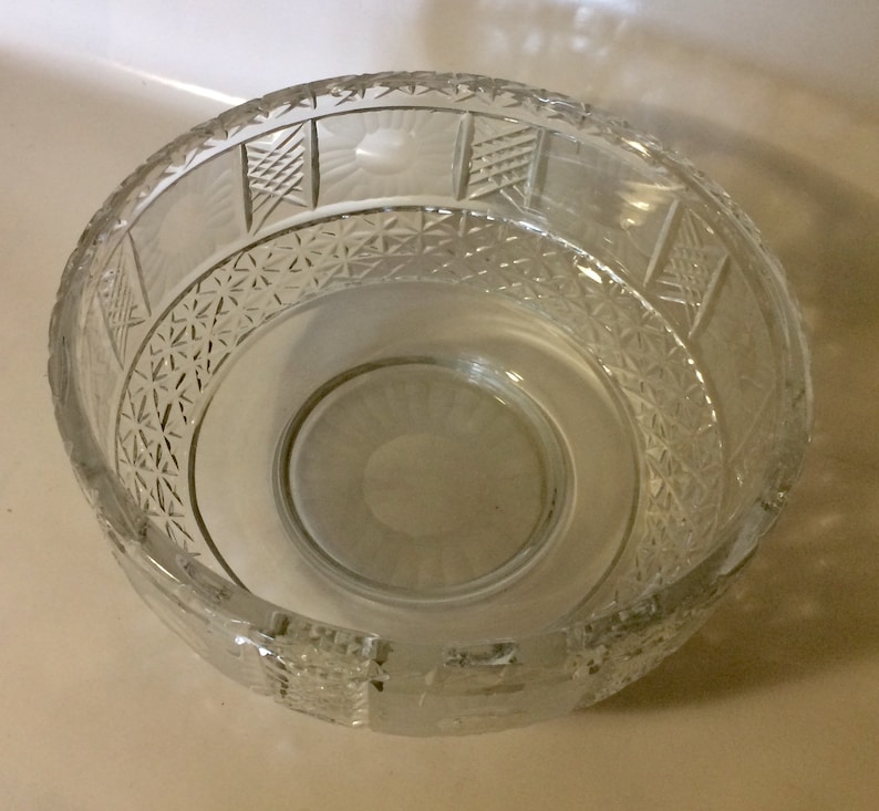 Rare Crystal.vintage Crystal Bowl for Fruit. Home Decor.big Etsy