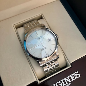 Longines Automatic Chronometer Watch | Men&#39;s excellent condition RECORD L2.821.4 | 40mm Stainless Steel Swiss Watch