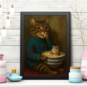 Poster detail showing soft fur and cozy sweater