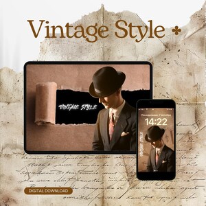 Vintage-Style Digital Wallpapers | Stylish Backgrounds for Phone, Laptop, Computer, and Tablet | Mobile & Desktop Lockscreens