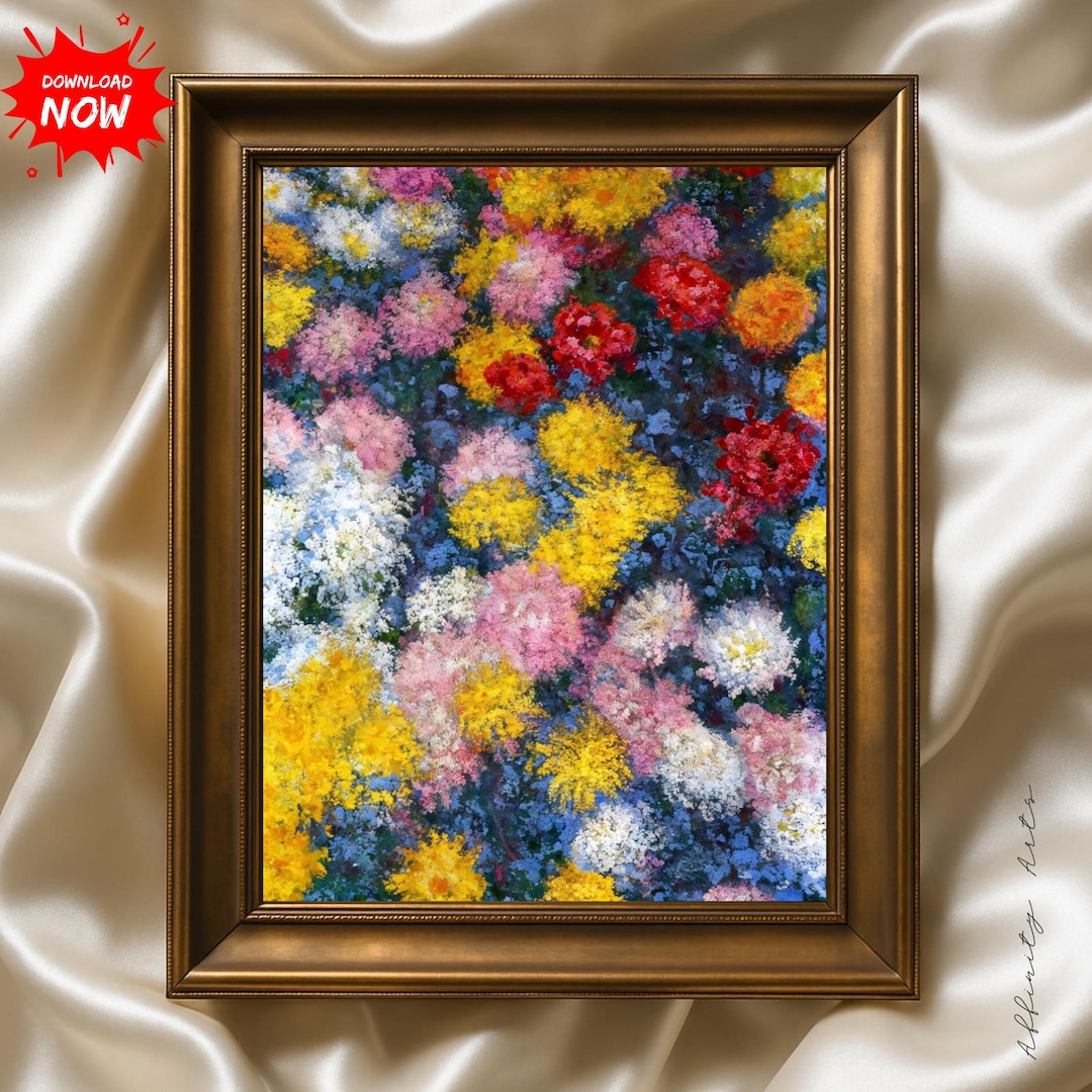 Claude Monet Chrysanthemums (1897) – Impressionist Floral Art