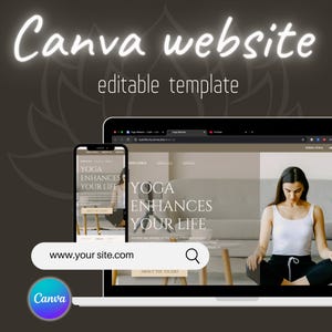 Yoga Studio Web Template | Clean & Calm Canva Design for Instructors