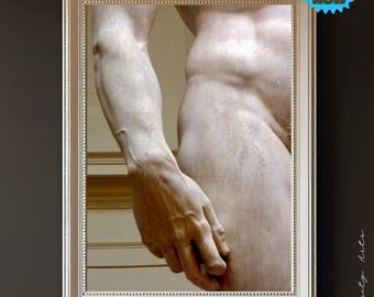 Renaissance Marble Statue Print: Classical Art Detail (Digital Download)