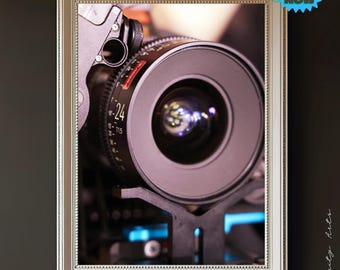 Cinema Camera 24mm Lens Print: Filmmaker Digital Art (PDF)
