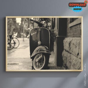 Retro Digital Art Print – Vintage Photo for Home Decor, Instant Download image 1