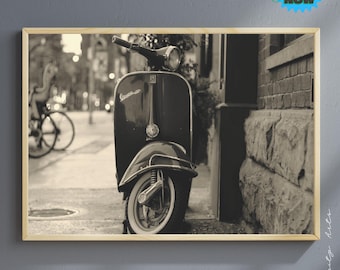 Retro digitalt konsttryck, vintage fotografi väggkonst, omedelbar nedladdning