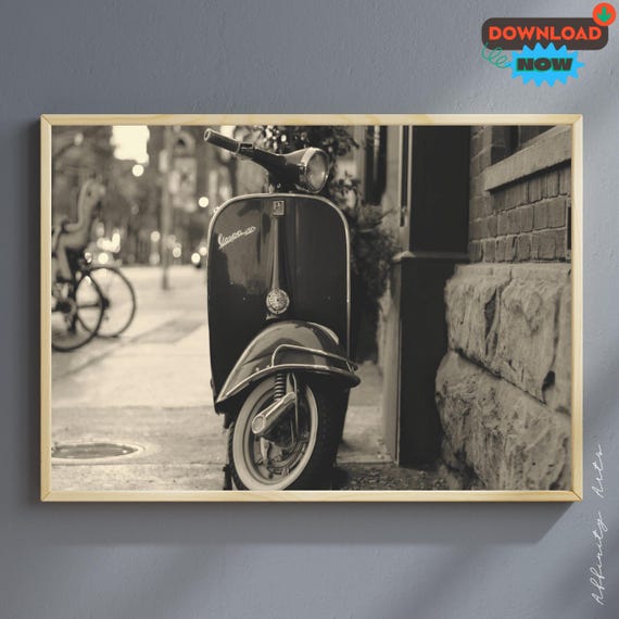 Retro Digital Art Print – Vintage Photo for Home Decor, Instant Download