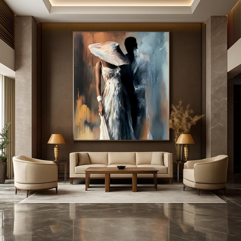 Abstract Couple Painting - Front view