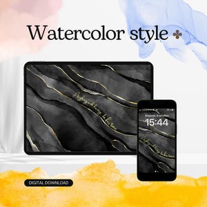 Watercolor-Style Digital Wallpapers | Stylish Backgrounds for Phone, Laptop, Computer, and Tablet | Mobile & Desktop Lockscreens