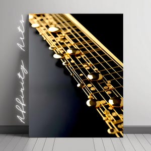 Gold Abstract Circuit Art – Futuristic Digital Line Art Print, Black & Gold Tech-Inspired Wall Decor, Instant Download