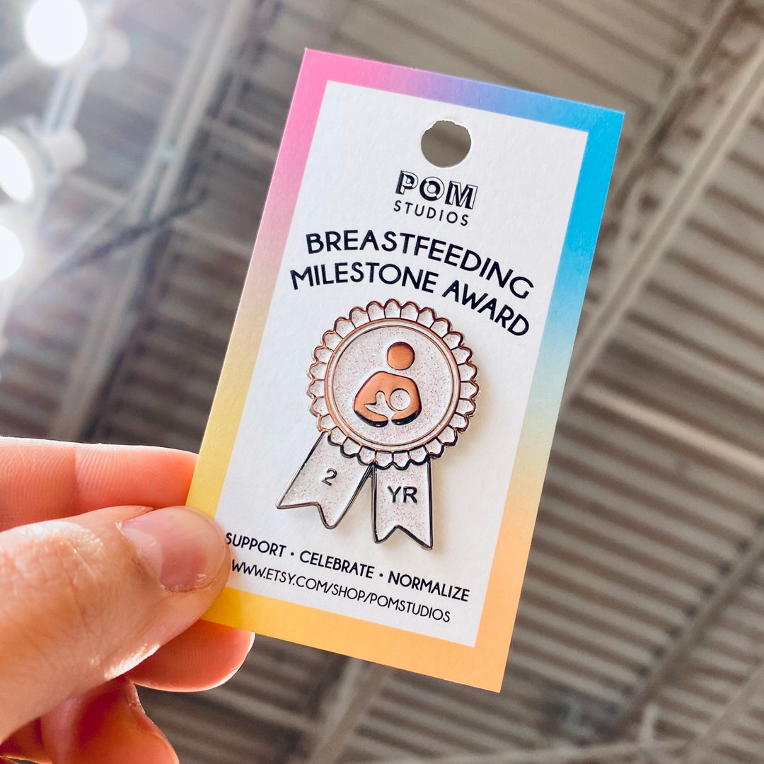 Breastfeeding Milestone Award Enamel Pin 2 Years Etsy