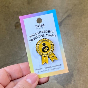 Breastfeeding Milestone Award Enamel Pin - 1 Year