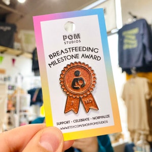 Breastfeeding Milestone Award Enamel Pin - 3 Months