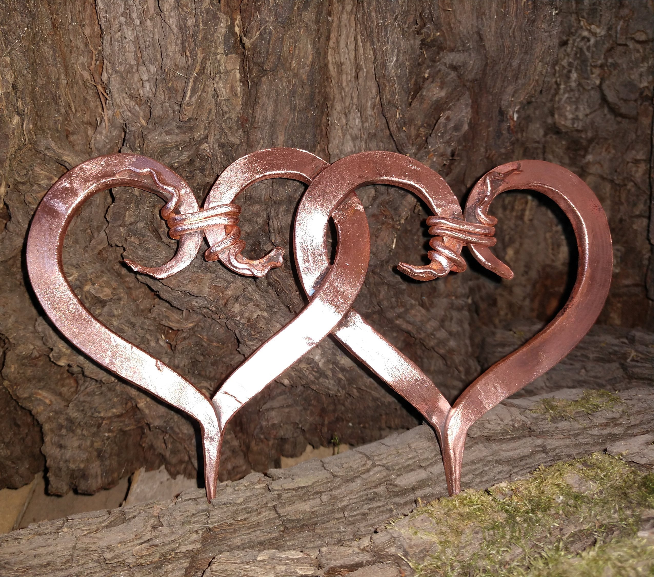 Copper gifts copper hearts engraved gift Etsy