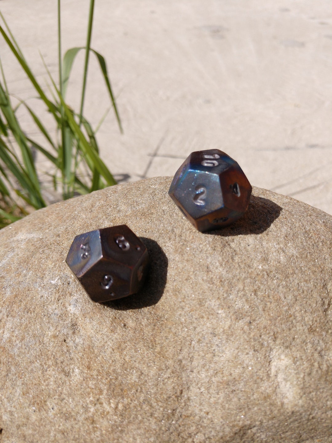 Set of 2 Titanium Dices, D12 Dice, Titanium Dice, Dice Games, Tabletop