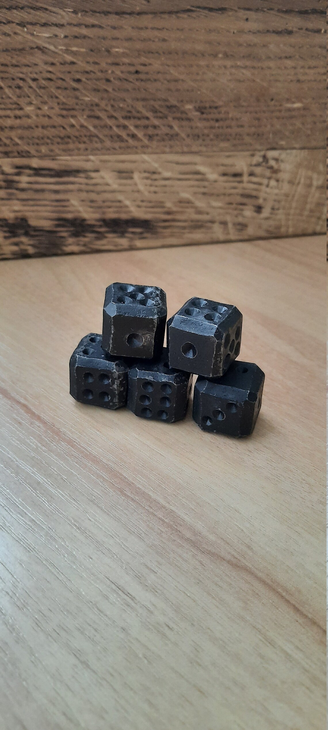 Iron Dices Set of 5 Iron Dices Dices Dice Games Etsy