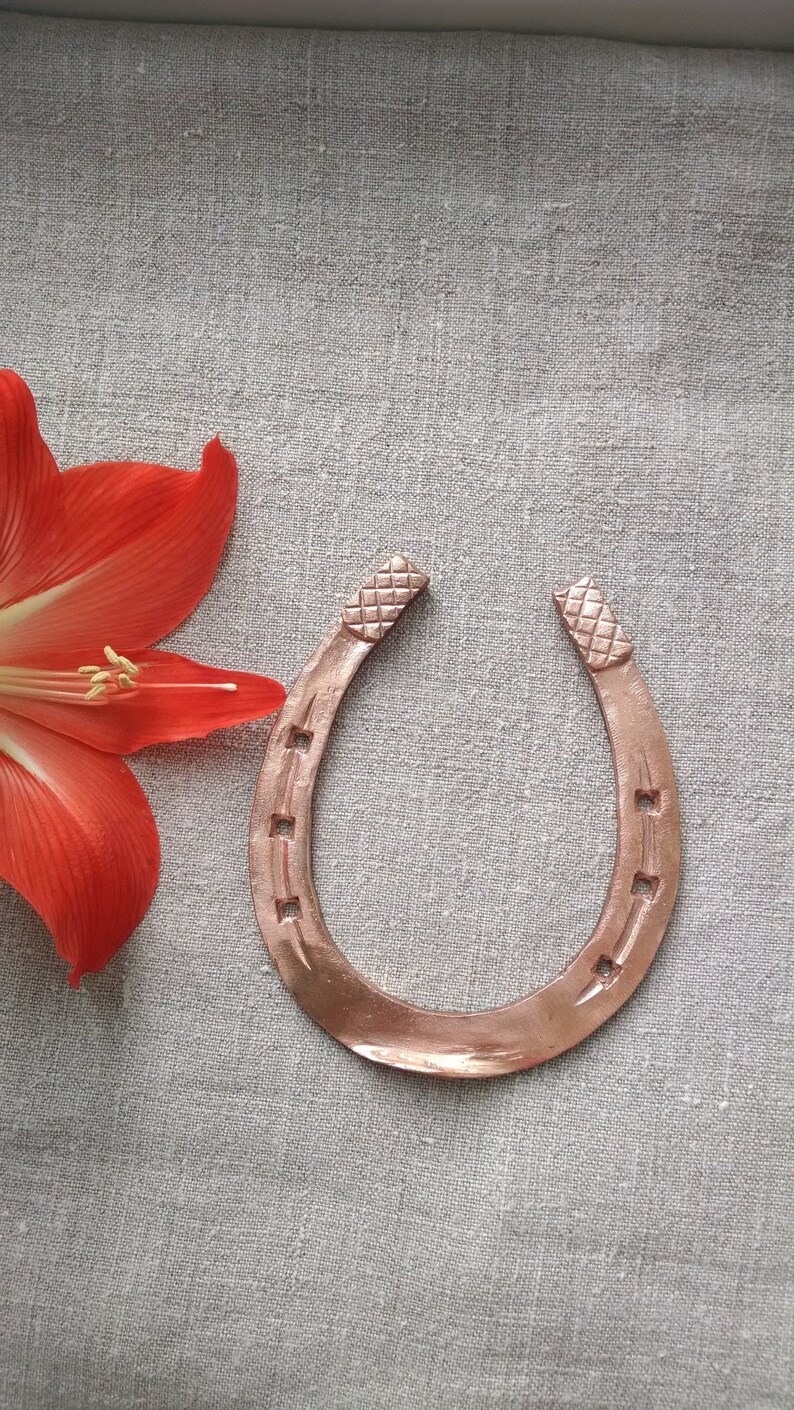 Copper Gift Copper Horseshoe 7th Anniversary Engraved Etsy