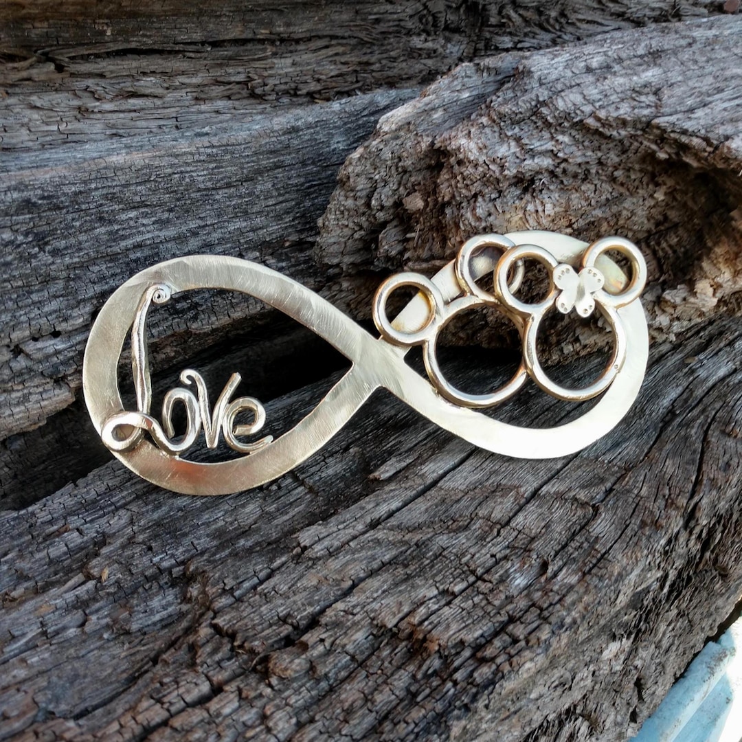 Handmade Bronze Infinity, Mickey Mouse 8th Anniversary Gift - Etsy
