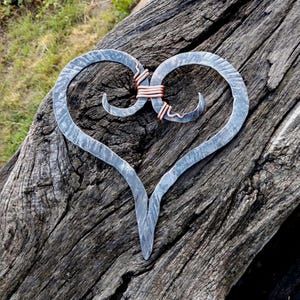 Sixth wedding anniversary gift, forged heart, iron anniversary, 6th anniversary gifts, 6 year gifts, handmade iron gift, personalized gift