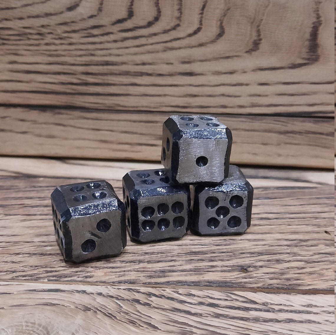 Iron dice d6 dice set of 4 dices dice games 6th Etsy