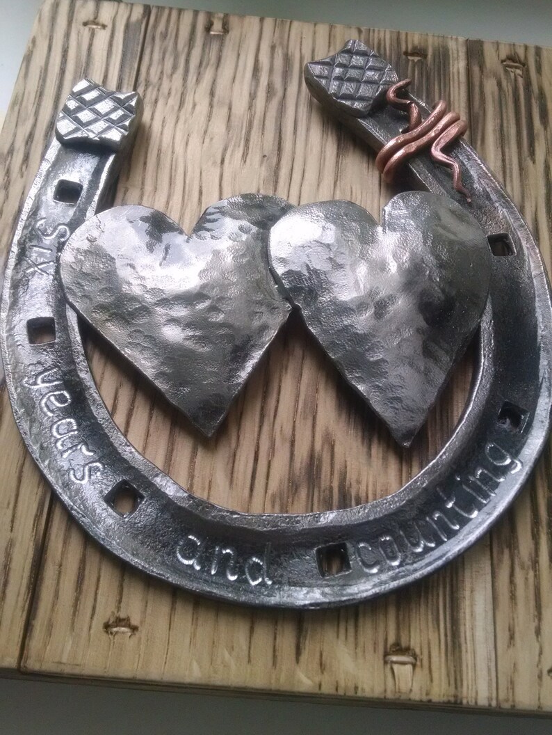 6th anniversary gift iron anniversary gifts personalized Etsy