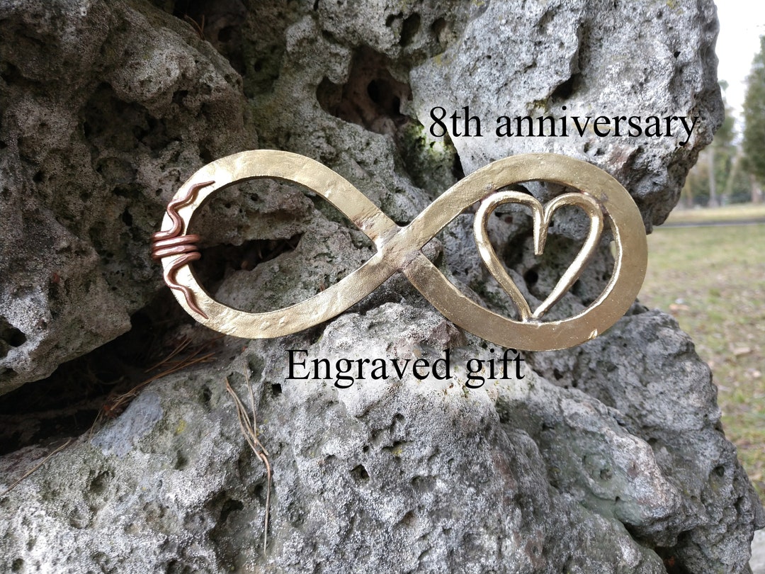 8th Anniversary Gift, Bronze Anniversary Gifts, Personalized Bronze