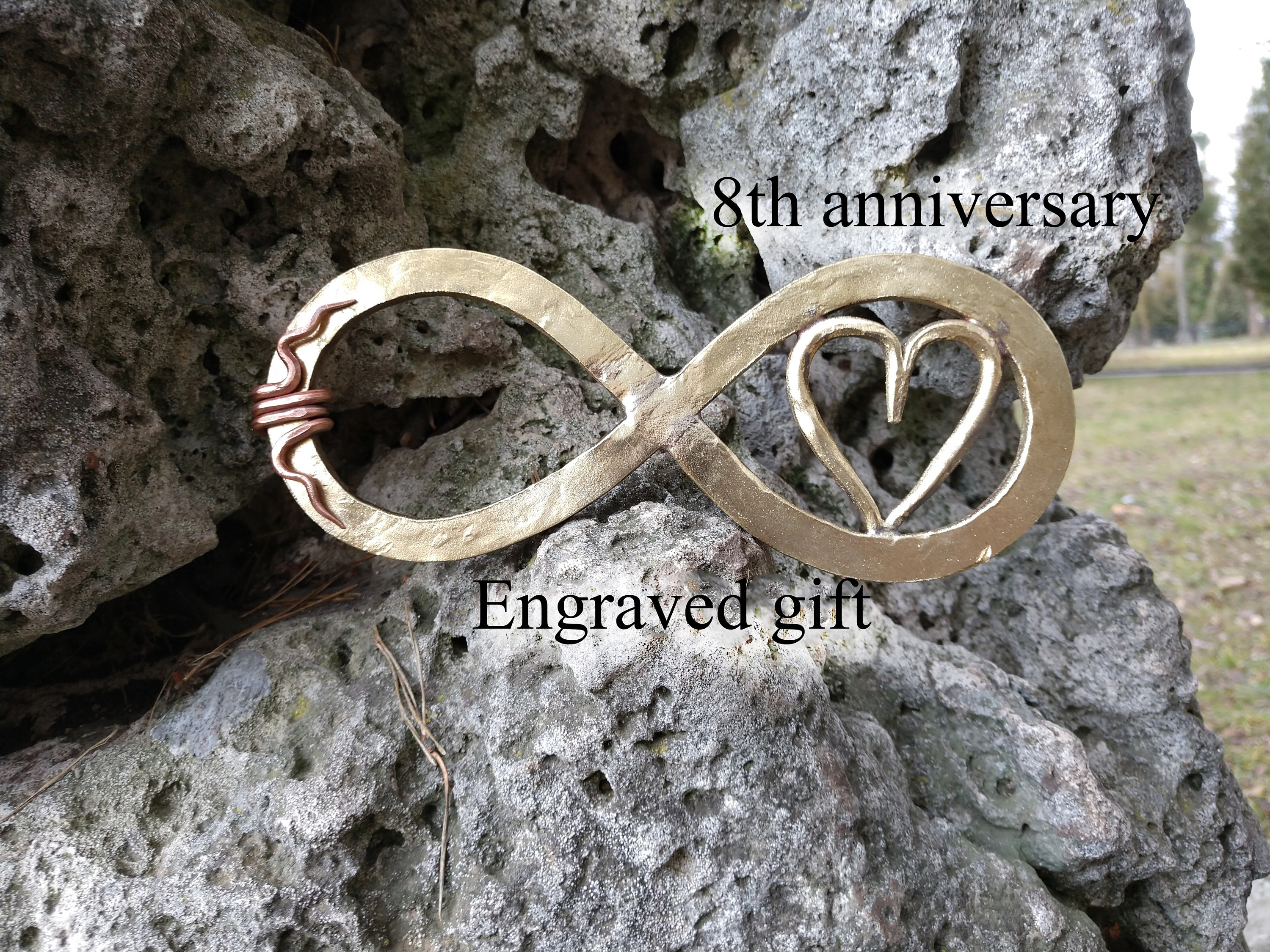 8th Anniversary Gift Bronze Anniversary Gifts Personalized Etsy