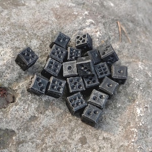 Iron dices, dices, set of 20 dices, dice games, tabletop gaming, board games, iron gift, handmade dice,6th anniversary, 6 year gifts,iron d6