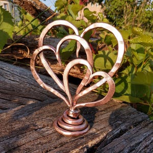7th anniversary gift, copper anniversary gifts, personalized copper gift, copper hearts, engraved copper gift, 7 year gifts, copper gifts