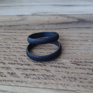 Set of 2 iron rings, iron ring for him, wrought iron ring,6th Anniversary,black rings,iron ring men,men&#39;s rings,women&#39;s rings, handmade ring