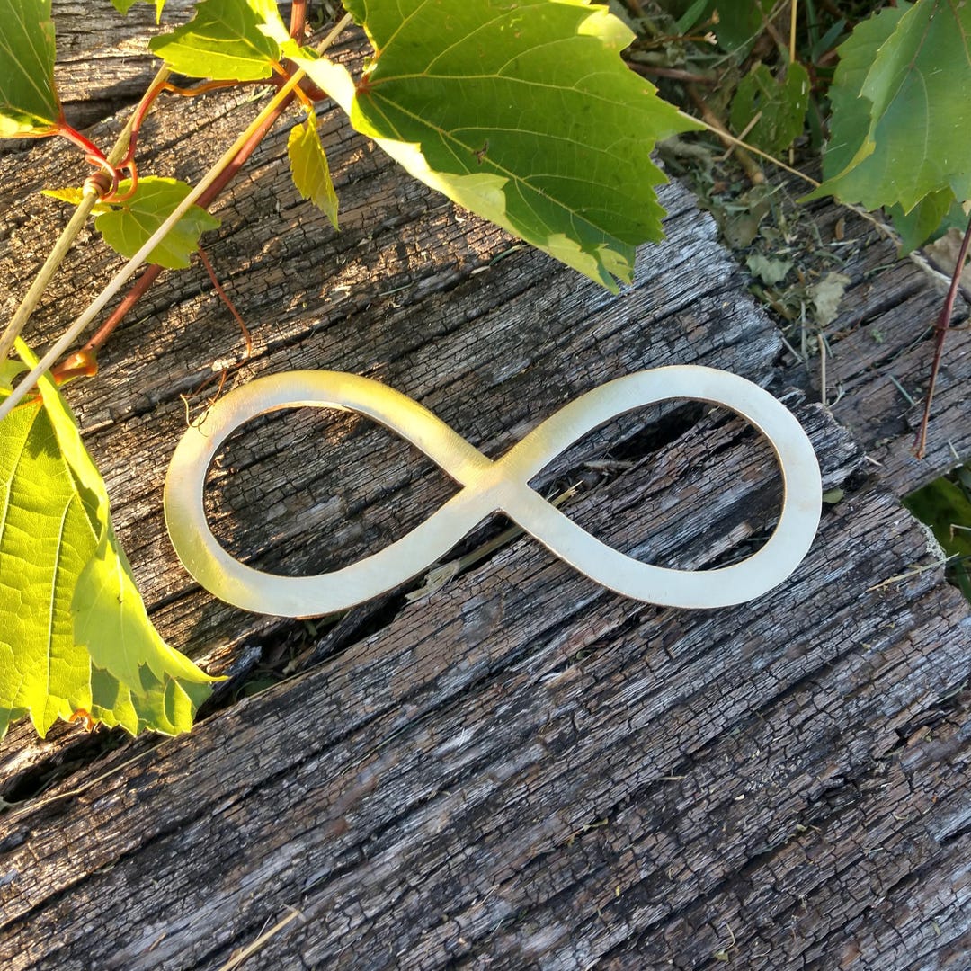 Handmade Bronze Infinity, 8th Anniversary Gift, Personalized - Etsy