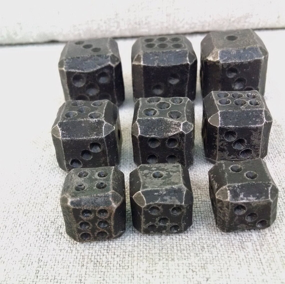 Iron dices dices set of 9 dices dice games tabletop Etsy
