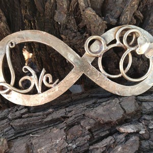 Bronze infinity, 8th anniversary gift, 8 years anniversary gift, bronze anniversary gifts, Mickey Mouse, personalized gift, handmade gift