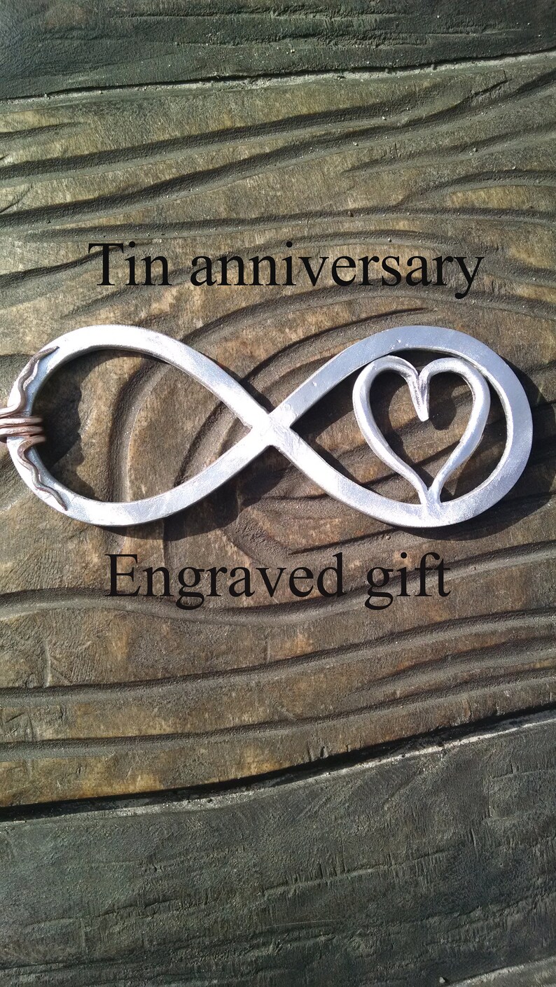 Aluminum Infinity 10 Year Anniversary Gift Tin Anniversary Etsy