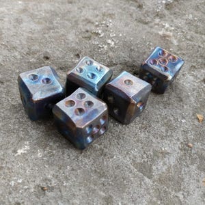 Dnd dice titanium, set of 5 titanium dices, d6 dice, board games, titanium dices, tabletop gaming, hand forged dice,d&d dice set,gaming dice