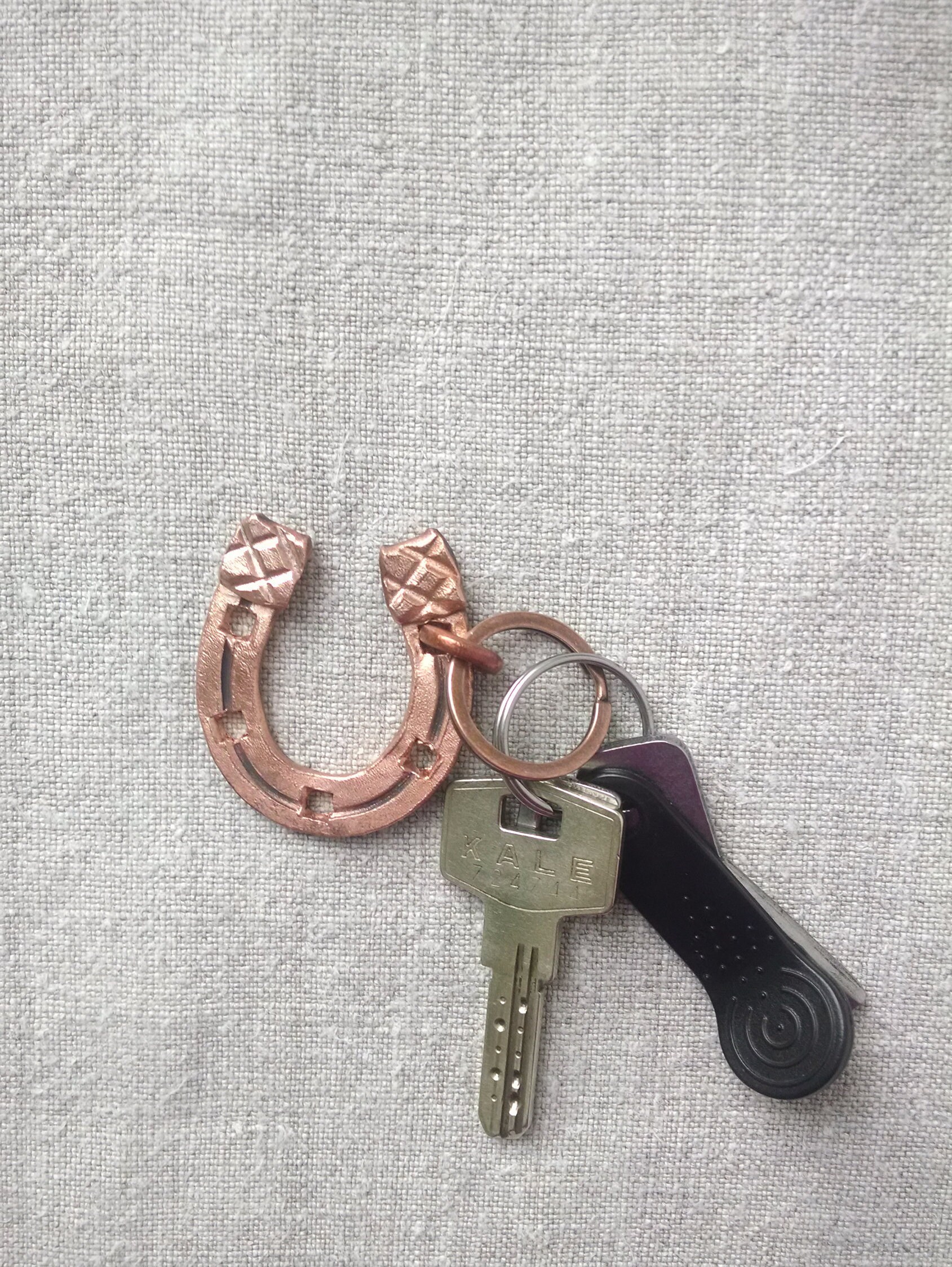 Copper Key Holder Copper Keychain Copper Horseshoe 7th Etsy