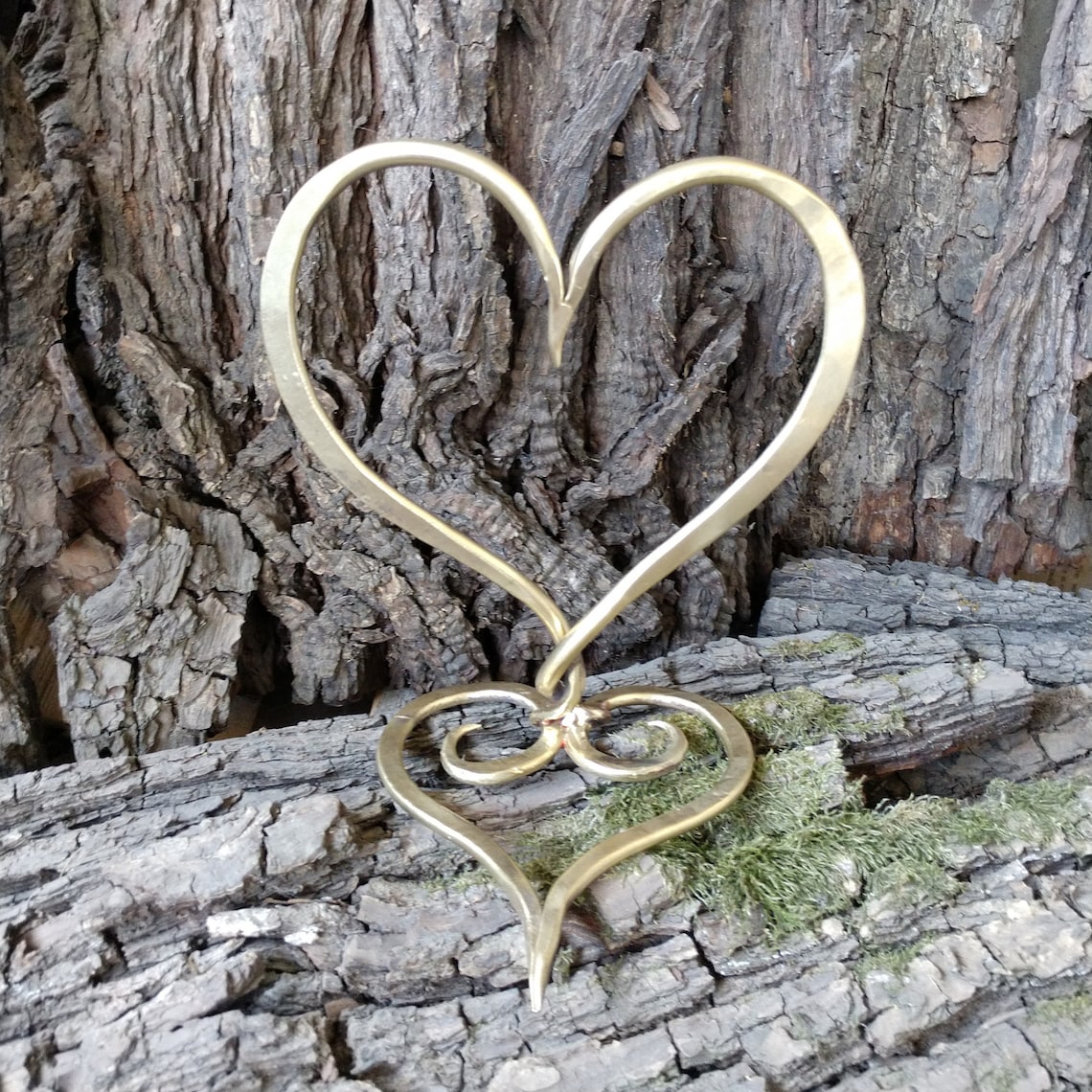 Bronze heart 8th anniversary gift bronze anniversary Etsy