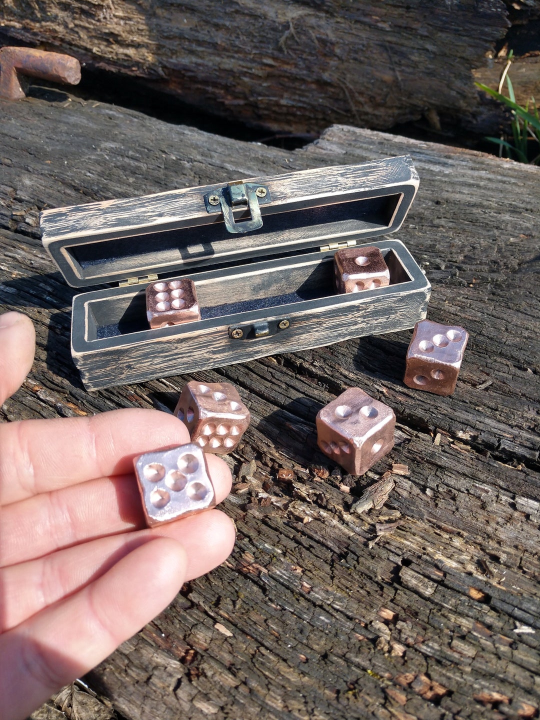 Copper Lochs Handmade Dice Set main image 1
