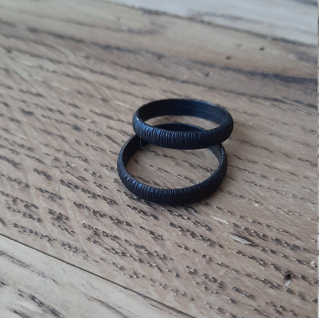 Set of 2 iron rings iron ring for him wrought iron ring 6th Etsy