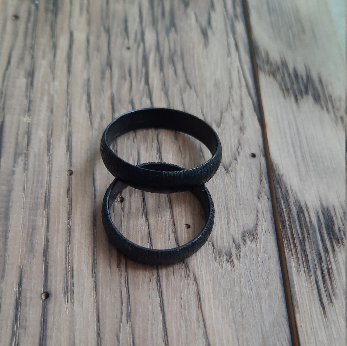 Iron Rings Set of 2 Iron Rings Iron Ring for Him Wrought Etsy