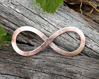 Personalized Copper Infinity, 7th Anniversary Gift