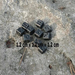 Iron dices, dices, set of 10 dices, D&D, dice games, d6, tabletop gaming, board games, Forged dices, iron gift, 6th anniversary, dwarf dice
