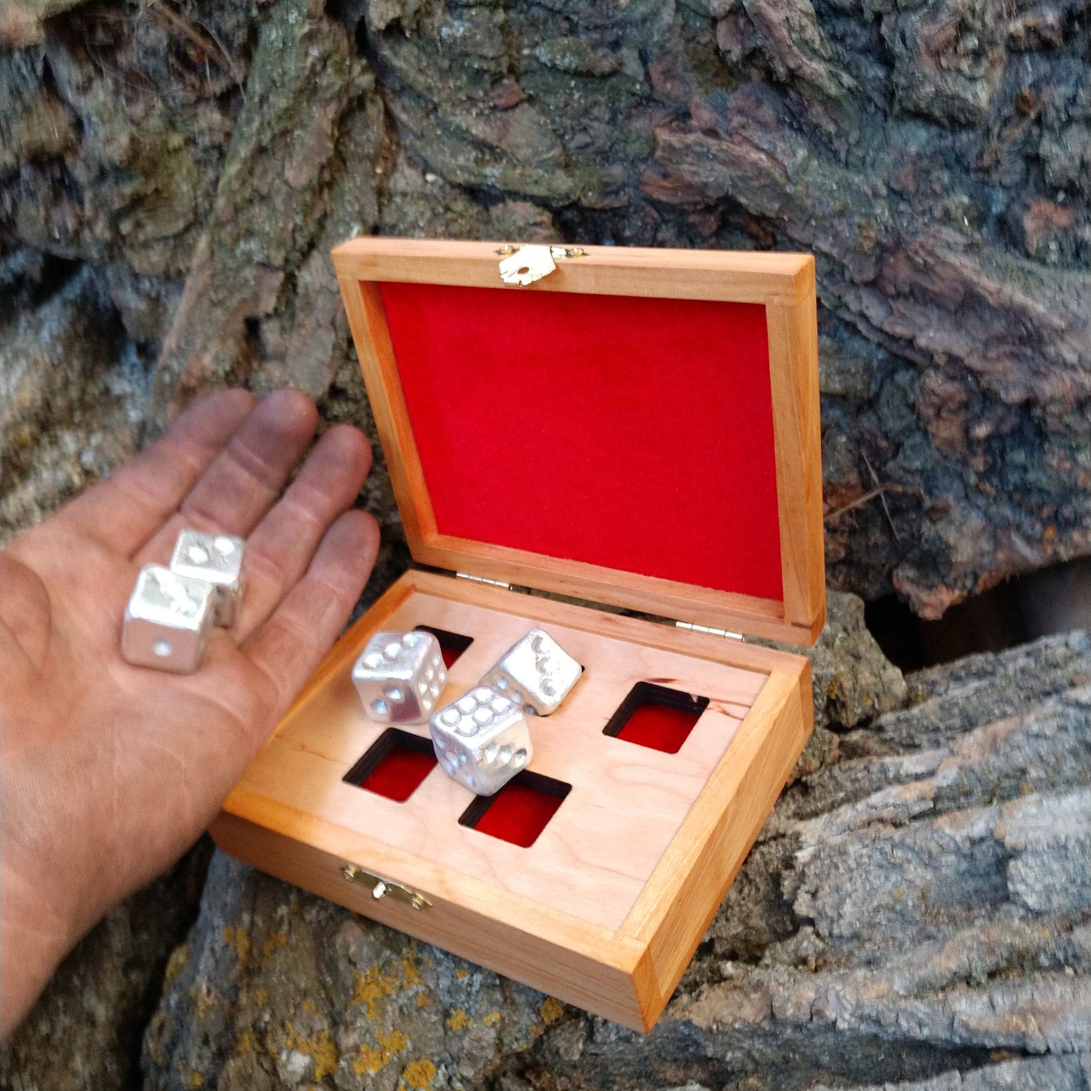 Tin anniversary gift aluminum dice 10 year anniversary gift Etsy