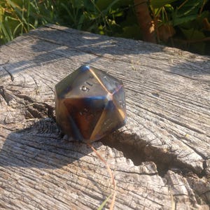 Titanium big dice, titanium D20, dice games, DnD dice, tabletop gaming, board games, big titanium dice, handmade dice, metal gift,metal dice