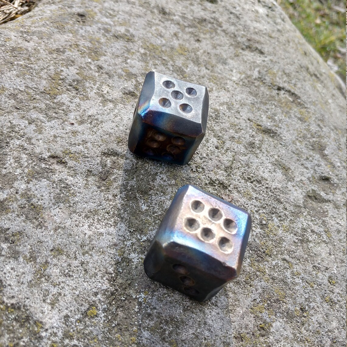 Set of 2 Titanium Dices Titanium Dices Titanium D6 Dice Etsy