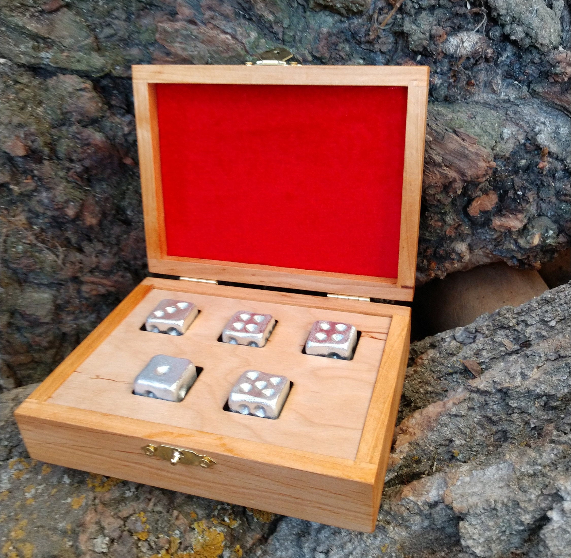 Tin anniversary gift aluminum dice 10 year anniversary gift Etsy