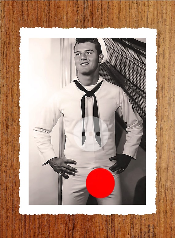 Huge Bulge Handsome Sailor Military Navy Vintage Photo Print - Etsy