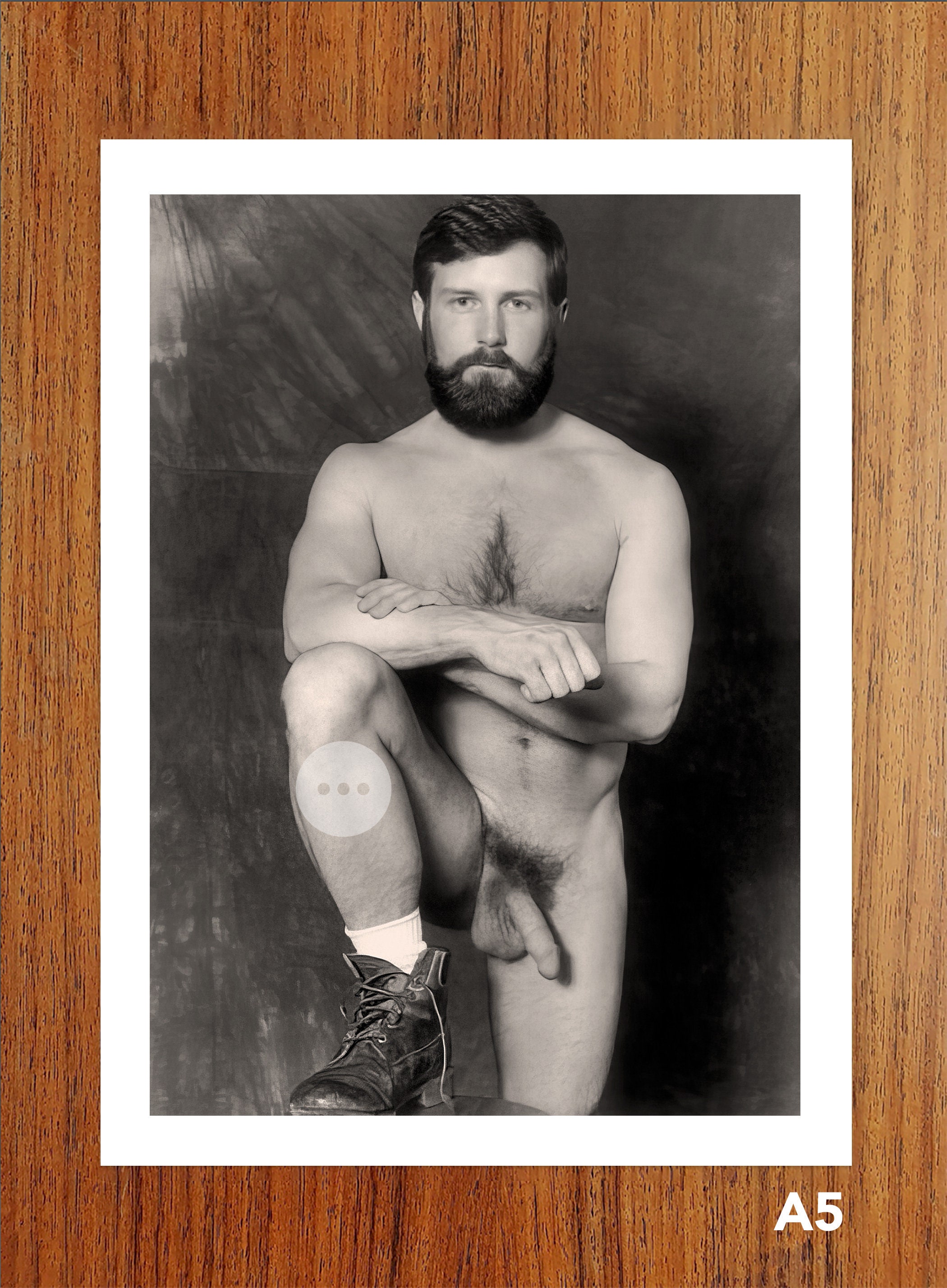Male Nude Portrait of Bearded Man Full Frontal Nudity Erotic image
