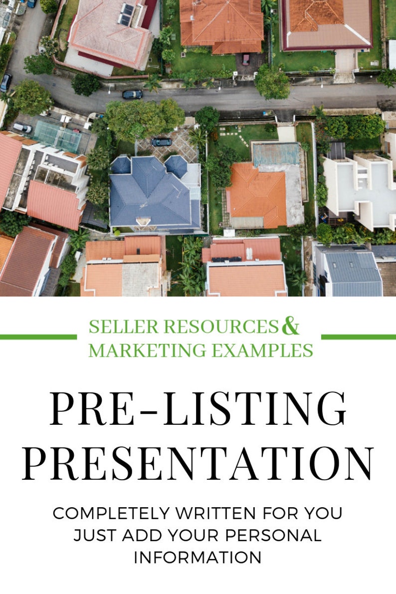 pre listing presentation template