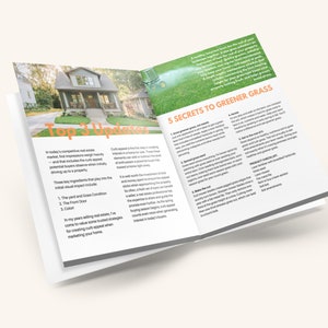 Spring Curb Appeal Workbook, Real Estate Template, Home Seller Packet, Realtor Marketing, Yard Maintenance, Home Design, Canva Flyer